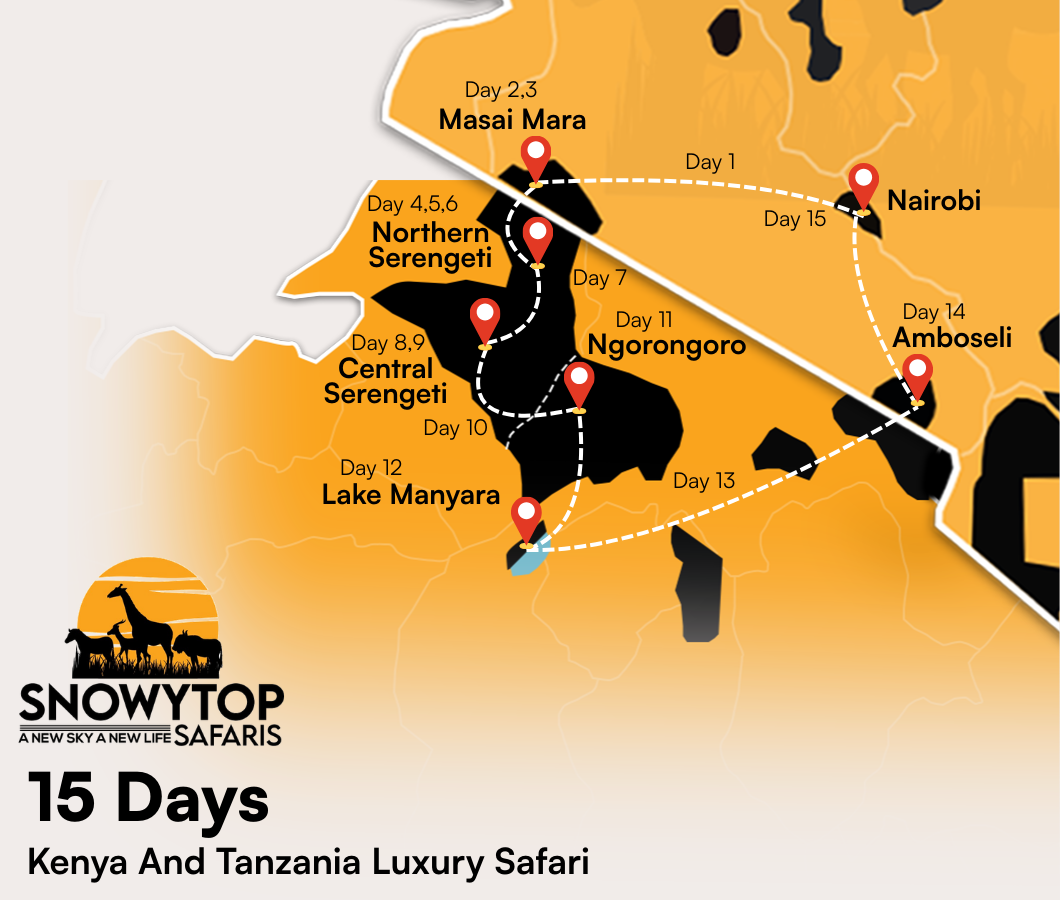 15 Days Kenya & Tanzania Luxury Safari